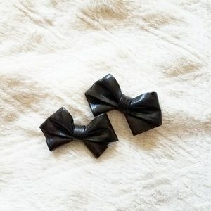 Vintage Leather Shoe Clips